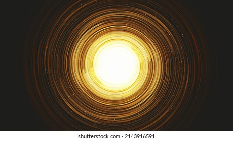 Solar Black hole on Galaxy background with Milky Way spiral,Universe and starry concept design,vector