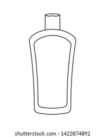 solar blocker bottle product isolated icon