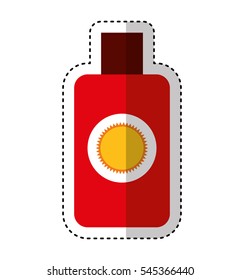 solar bloker bottle icon vector illustration design