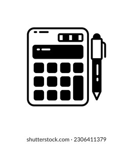 Solar Calculator icon in vector. Illustration