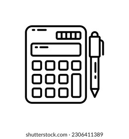 Solar Calculator icon in vector. Illustration