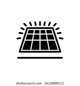 Solar Cell Closeup black Icon