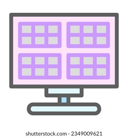 The solar cell flat pastel icon showcases a simplified depiction of a photovoltaic cell that converts sunlight into electricity. It symbolizes renewable energy, sustainability