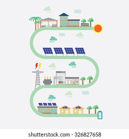 solar cell graphic