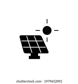 Icono de celda solar, eps 10