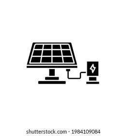 Icono de celda solar, eps 10