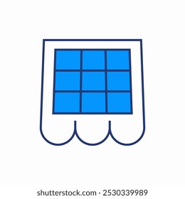 Symbol für Solarzelle, Vektor