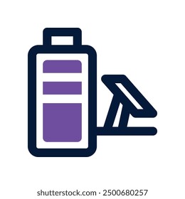 solar cell icon. vector dual tone icon for your website, mobile, presentation, and logo design.