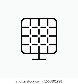 Solar Cell Icon - Vector, Sign and Symbol for Design, Presentation, Website or Apps Elements.  