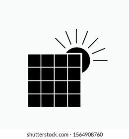 Solar Cell Icon - Vector, Sign and Symbol for Design, Presentation, Website or Apps Elements.  