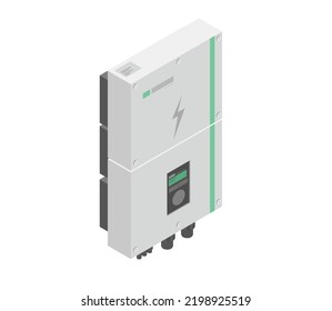 Solar Cell Inverter Isometric System Controller House Equipment