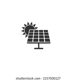 Solar cell logo and icon. Power and Energy saving concept. Vector collection set. Sign and Symbol theme flat sign