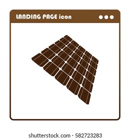 Solar Cell. Solar Power, icon for the landing page