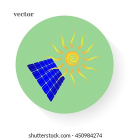 Solar Cell. Solar Power. Vector