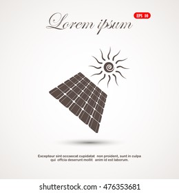 Solar Cell. Solar Power. Vector