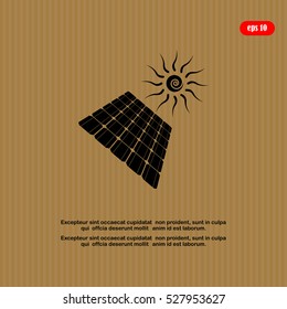 Solar Cell. Solar Power. Vector