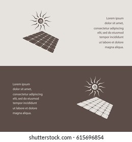 Solar Cell. Solar Power. Vector