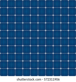 Solar Cells Seamless Pattern For Roof Solar Power Panel Design. Tileable vector background.