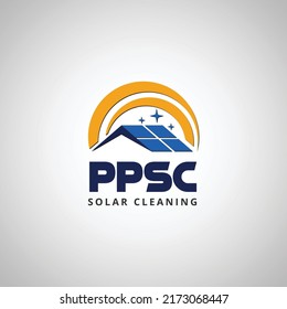 Solar Cleaning Abstract Logo Design