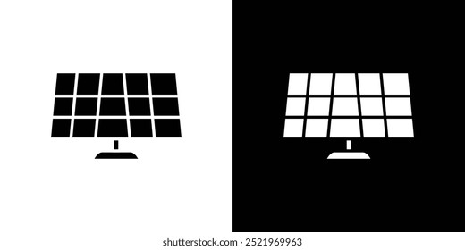 Conjunto de iconos de colector solar Ilustración vectorial