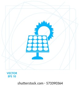 Solar collector  icon. Vector design.