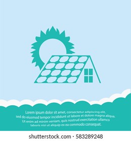 Solar collector  icon. Vector design.