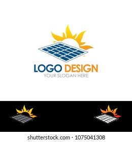 Solar Company Vector Logo Design Template