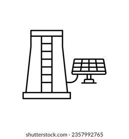 Solar controller Vector Icon which can easily modify or edit

