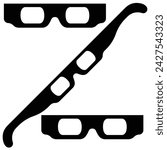 solar eclipse glasses or 3d glasses
