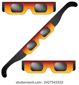 solar eclipse glasses protection graphic