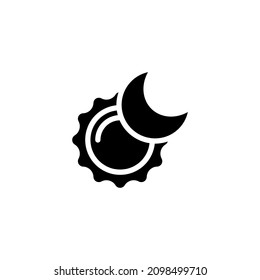 Solar Eclipse Icon In Vector. Logotype