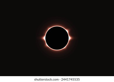 Solar Eclipse Illustration background. Total solar eclipse vector illustration