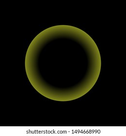 solar eclipse illustration on black background, vector illustration.