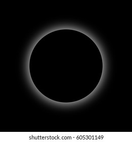 solar Eclipse. lunar Eclipse. black sky background. abstract illustration.