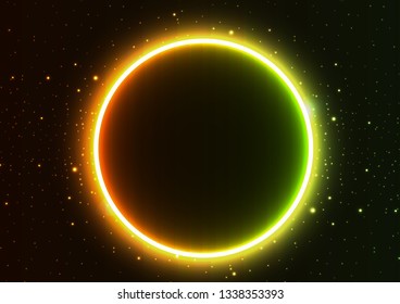 solar eclipse Night sky constellations.star.vector