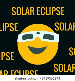 Solar eclipse. Poster template, web banner, or card.vector illustration.