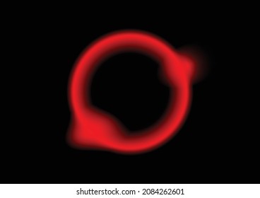 Solar eclipse - Red gradient in black background