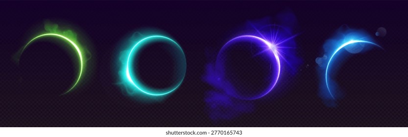 Conjunto eclipse solar con