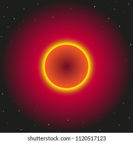 solar eclipse, stars, sun 