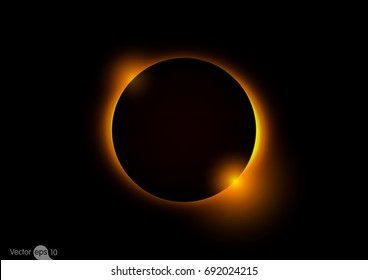 Solar eclipse vector