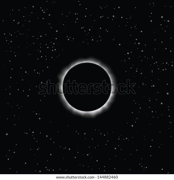 Solar eclipse, vector. Eps\
10