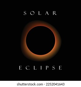 Solar eclipse in vector format. For scientific and research purpose background usage.