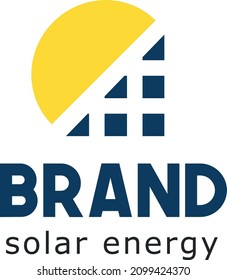 Solar Energy Business Brand Logo