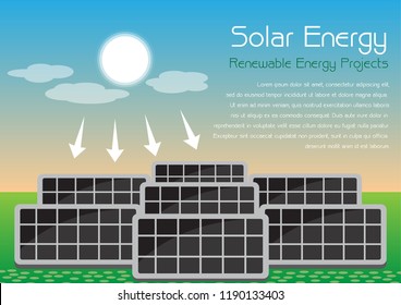 solar energy by solar cells is a renewable and clean energy