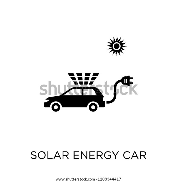 Solar energy car icon. Solar\
energy car symbol design from Future technology\
collection.