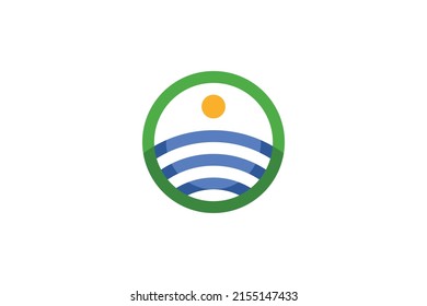 farbiger Logo-Vektorgrafik für Solarenergie