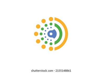 Solar Energy Colored Logo Vector