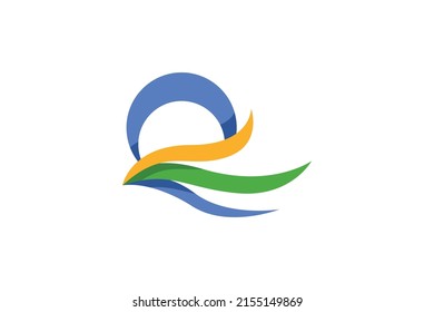 Solar Energy Colored Logo Vector