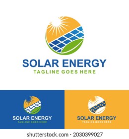 Design-Idee für kreatives Solarenergie-Logo 