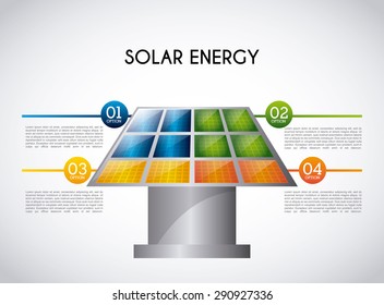 solar energy design, vector illustration eps10 graphic 
